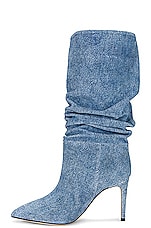 Paris Texas Slouchy Boot 85 in Medium Wash, view 5, click to view large image.