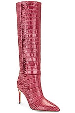 Paris Texas Stiletto Boot 85 in Bordeaux, view 2, click to view large image.