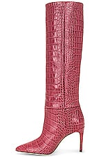 Paris Texas Stiletto Boot 85 in Bordeaux, view 5, click to view large image.