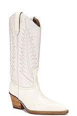 Paris Texas Rosario Boot in Bone, view 2, click to view large image.