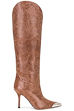 Paris Texas Nadia Embellished Toe Boot in Bruciato, view 1, click to view large image.