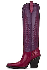 Paris Texas El Dorado Embroidered Boot Heel 100 in Berry, view 5, click to view large image.