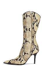Paris Texas Ashley Midcalf 95 Boot in Pale Yellow, view 5, click to view large image.