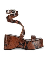 Paris Texas Vicky 80 Sandal Heel in Brown, view 1, click to view large image.