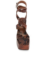 Paris Texas Vicky 80 Sandal Heel in Brown, view 4, click to view large image.