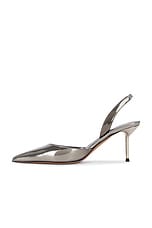 Paris Texas Lidia Slingback Heel 75 in Gunmetal, view 5, click to view large image.