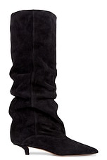 Paris Texas Ines Boot 35 Heel in Off Black | FWRD
