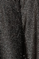 PatBO Strass Velvet Tie-Front Jumpsuit in Black, view 4, click to view large image.