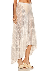 PatBO Lace Beach Skirt in White, view 2, click to view large image.