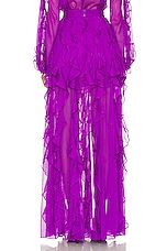 PatBO Ruffle Maxi Skirt in Purple, view 4, click to view large image.