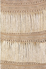 PatBO Metallic Fringe Maxi Skirt in Gold, view 5, click to view large image.