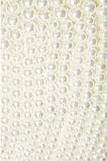 PatBO Pearl Beaded Top in White, view 5, click to view large image.