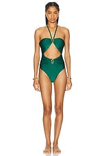 PatBO Piscina Cutout One Piece Swimsuit in Galapagos, view 1, click to view large image.