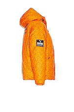 Puma Select X Pleasures Puffer Jacket in Orange, view 3, click to view large image.