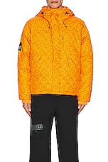 Puma Select X Pleasures Puffer Jacket in Orange, view 5, click to view large image.