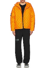 Puma Select X Pleasures Puffer Jacket in Orange, view 6, click to view large image.