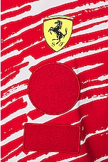 Puma Select Ferrari x Joshua Vides Race Jacket in Red, view 3, click to view large image.