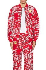 Puma Select Ferrari x Joshua Vides Race Jacket in Red, view 4, click to view large image.