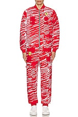 Puma Select Ferrari x Joshua Vides Race Jacket in Red, view 5, click to view large image.