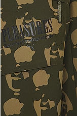 Puma Select X Pleasures Cargo Pant in Brown, view 3, click to view large image.