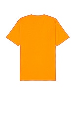 Puma Select X Pleasures Typo Tee in Orange, view 2, click to view large image.