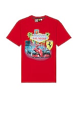 Puma Select Ferrari x Joshua Vides Tee in Red, view 1, click to view large image.