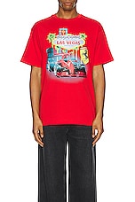 Puma Select Ferrari x Joshua Vides Tee in Red, view 3, click to view large image.