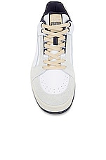Puma Select Slipstream Low Baseline Sneaker in White, view 4, click to view large image.