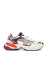 Puma Select Velophasis Technisch Sneaker in Warm White, Fall Foliage, & Dark Jasper, view 1, click to view large image.