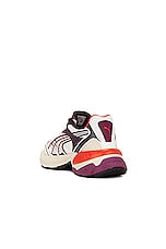 Puma Select Velophasis Technisch Sneaker in Warm White, Fall Foliage, & Dark Jasper, view 3, click to view large image.
