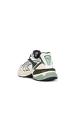 Puma Select Velophasis Technisch Sneaker in Warm White, Green Fog, & Dark Coal, view 3, click to view large image.