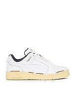 Puma Select Slipstream Lo The Neverworn Ii Sneaker in White, New Navy, & Light Straw, view 1, click to view large image.