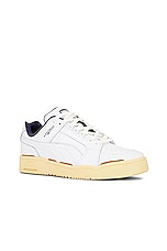 Puma Select Slipstream Lo The Neverworn Ii Sneaker in White, New Navy, & Light Straw, view 2, click to view large image.