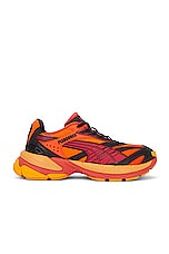 Puma Select X Pleasures Velophasis Layers Sneaker in Orange, view 1, click to view large image.