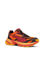 Puma Select X Pleasures Velophasis Layers Sneaker in Orange, view 2, click to view large image.