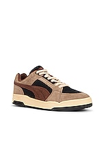 Puma Select Slipstream Lo Texture Sneaker in Black, Totally Taupe, & Chestnut Brown, view 2, click to view large image.