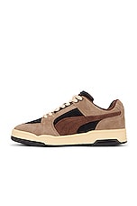 Puma Select Slipstream Lo Texture Sneaker in Black, Totally Taupe, & Chestnut Brown, view 5, click to view large image.