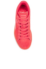 Puma Select Suede Classic Translucent Sneaker in Red, view 4, click to view large image.