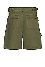 Found Twill Cargo Shorts in Vintage Olive, view 2, click to view large image.