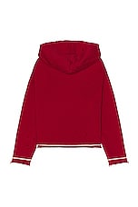 Found Paisley Embroidered Hoodie in Washed Red, view 2, click to view large image.