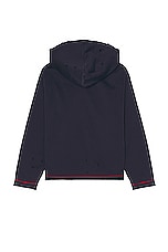 Found Paisley Embroidered Hoodie in Washed Navy, view 2, click to view large image.