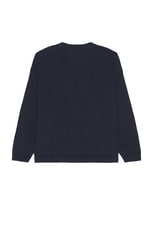 Found Double Breasted Knit Cardigan in Navy, view 2, click to view large image.