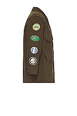 Found Multi Patch Work Jacket in Mocha, view 3, click to view large image.