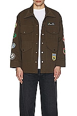 Found Multi Patch Work Jacket in Mocha, view 6, click to view large image.