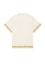 Found Moth Short Sleeve Camp Shirt in Cream, view 2, click to view large image.
