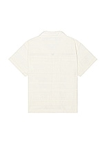 Found Lace Short Sleeve Camp Shirt in Off White, view 2, click to view large image.