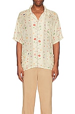Found Multi Floral Camp Shirt in Cream, view 3, click to view large image.