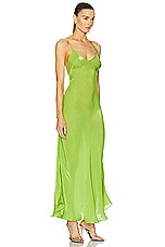 PRISCAVera Maxi Slip Dress in Apple, view 2, click to view large image.