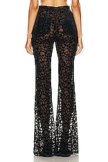 PRISCAVera Fitted Flared Pant in Black, view 3, click to view large image.