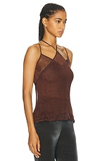 PRISCAVera Double Layer Cami Top in Bronze, view 2, click to view large image.